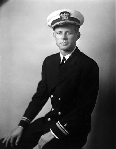 PC81. Lt. (j.g.) John F. Kennedy, 1942. Photo credit: Frank Turgeon. President's Collection Photographs, John F. Kennedy Presidential Library and Museum, Boston. 